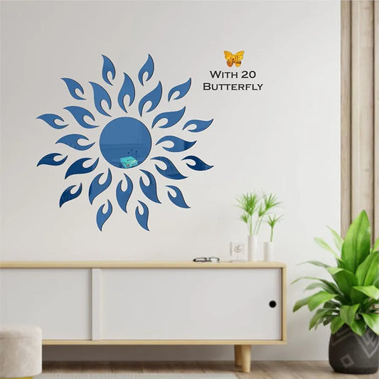 Butterfly Blue Wall