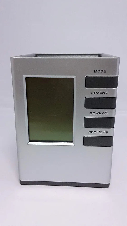 Pen Stand With Clock