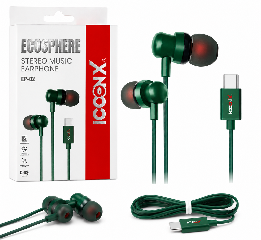 ICONX Ecosphere EP-02 Stereo Music Earphone