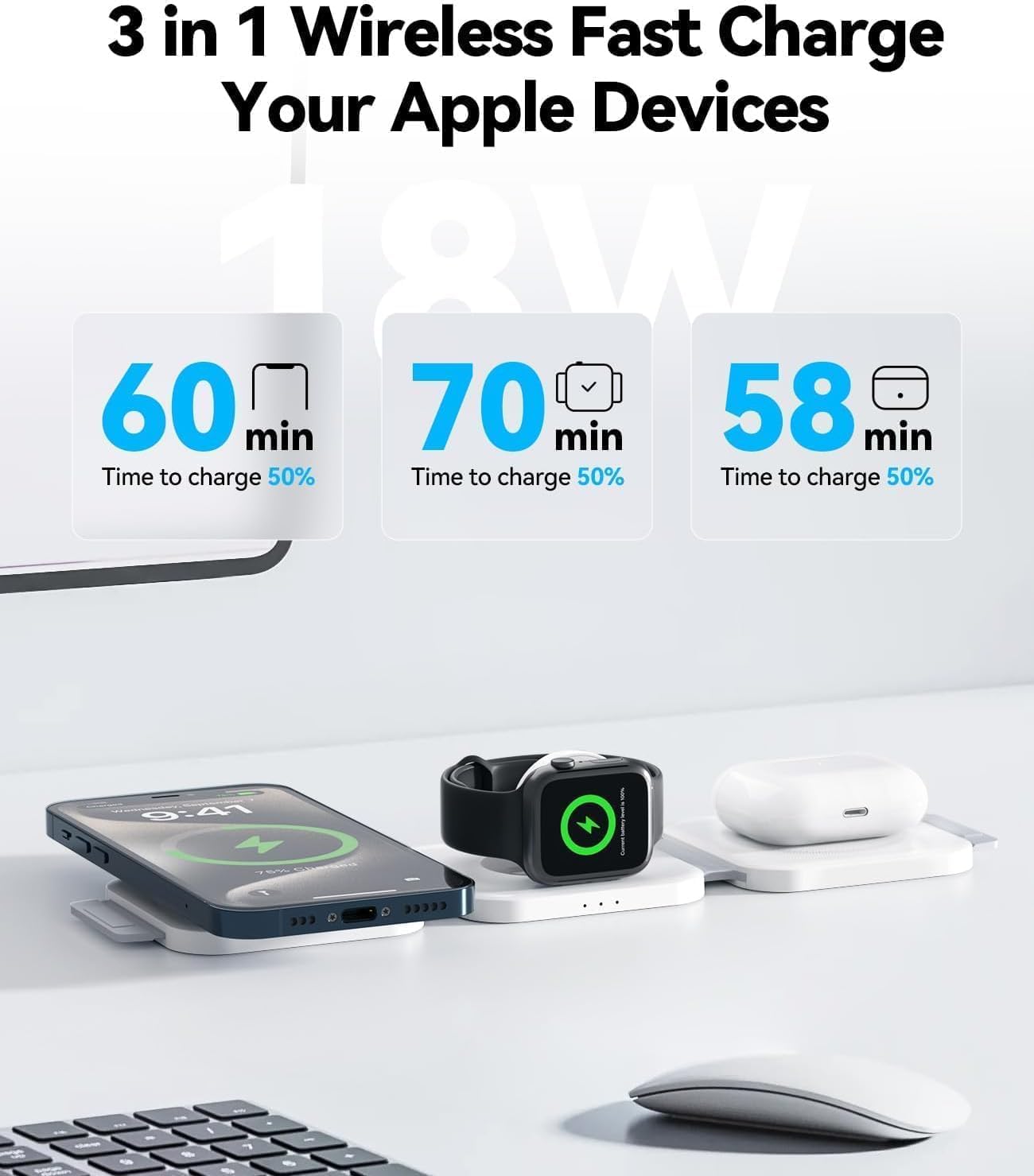 3in1 wireless charger
