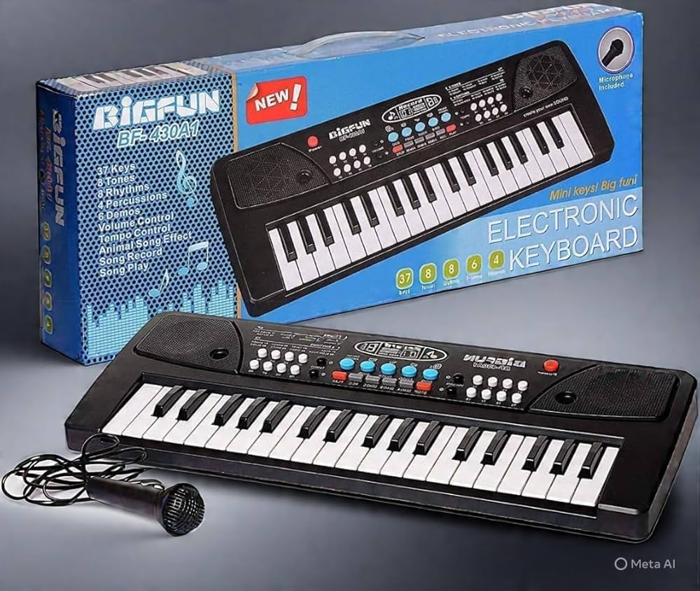 Piano Keyboard With Mic