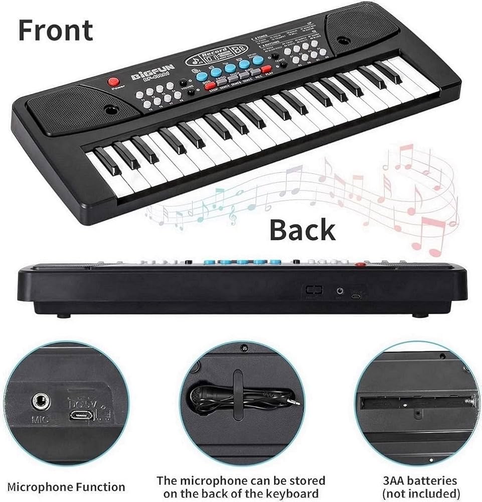 Piano Keyboard With Mic