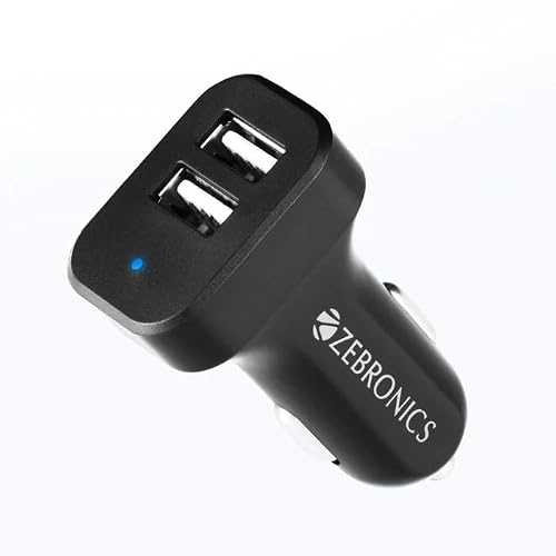 Zebronics Zeb-Cc242A3 Car Charger With Type C Cable (Black)
