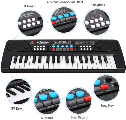 Piano Keyboard With Mic