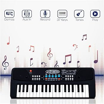Piano Keyboard With Mic