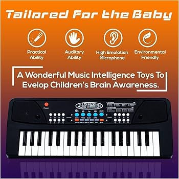 Piano Keyboard With Mic