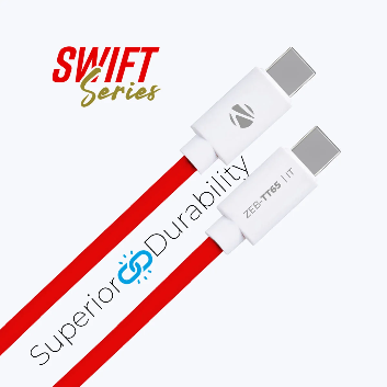 ZEB-TT65 TYPE C TO TYPE C CABLE (RED)