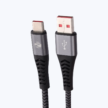 ZEB-UT65S USB TO TYPE C MULTI PROTOCOL 65W CABLE (BRAIDED BLACK)