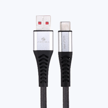 ZEB-UT65S USB TO TYPE C MULTI PROTOCOL 65W CABLE (BRAIDED BLACK PLUS GREY)