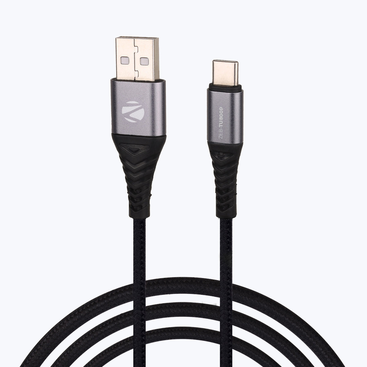 ZEB-TU800P USB TO TYPE C MULTI PROTOCOL 80W CABLE (BRAIDED BLACK)