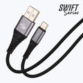 ZEB-TU800P USB TO TYPE C MULTI PROTOCOL 80W CABLE (BRAIDED BLACK)