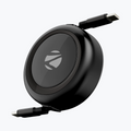 ZEB-WATTZ 60RCC1 C TO C 60W RETRACTABLE CABLE (BLACK)