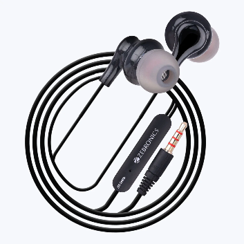 H-ZEBRONICS STEREO EARPHONE WITH MIC (OPERA)t