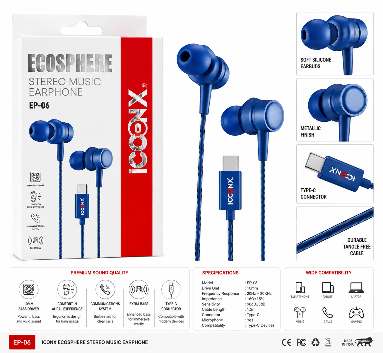 ICONX Ecosphere EP-06 Type-C