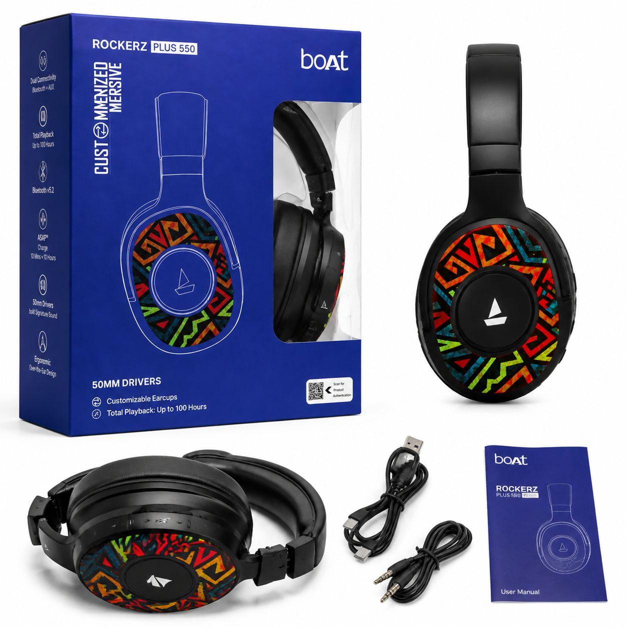 boAt Rockerz Plus 550 Wireless Headphones 🎧
