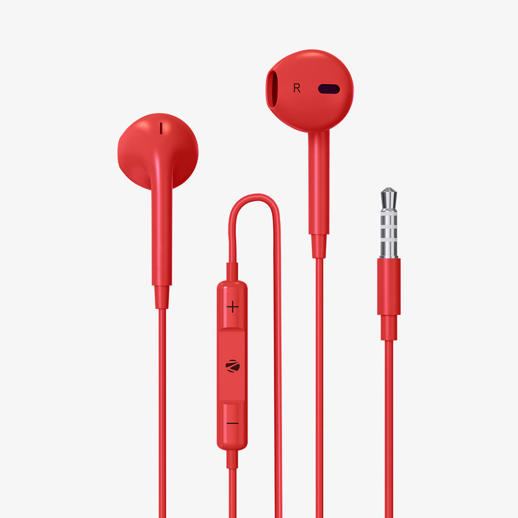 H-ZEBRONICS EARPHONE WITH MIC (BUDS 30 WHITE)