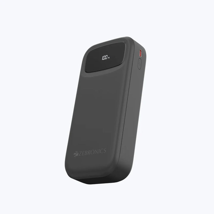 Zebronics Zeb-Energipod 20R2 20000 Mah 22.5W Mobile Battery Charger With 4 In 1 Built-In Cable (Pb 8 Black)