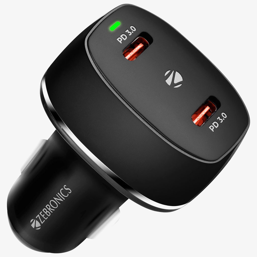 Zebronics Zeb-Cc60 Car Charger With Type C Cable