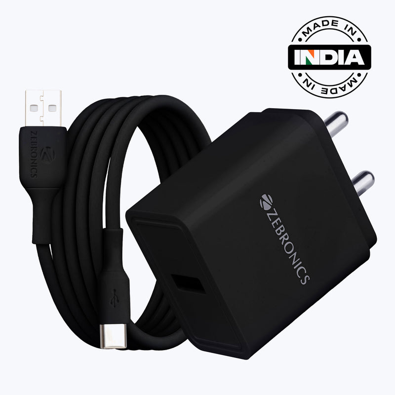 Zebronics Mobile Adaptor With Type C Cable (Ma100B Black)