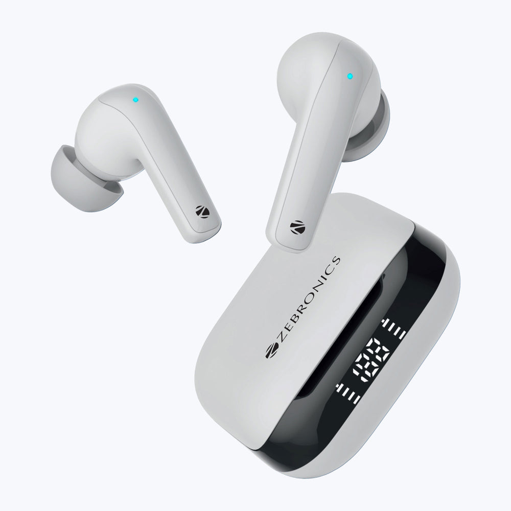 Zebronics H-Zebronics Bluetooth Earbuds (Pods K2 White)