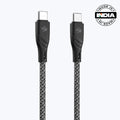 Zebronics Zeb-Tl300 Type C To Lighting Cable (Braided Black Plus White)