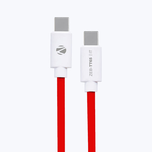 Zebronics Zeb-Tt65 Type C To Type C Cable (Red)
