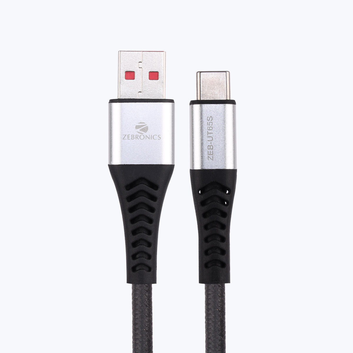 Zebronics Zeb-Ut65S USB To Type C Multi Protocol 65W Cable (Braided Black)