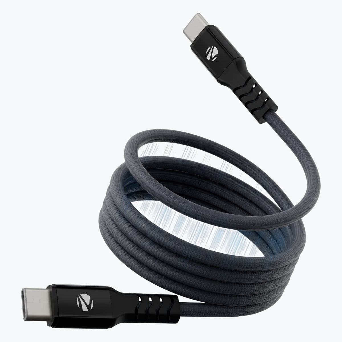 Zebronics Zeb-Wattz 60Mcc1 C To C 60W Braided Cable (Dark Blue)