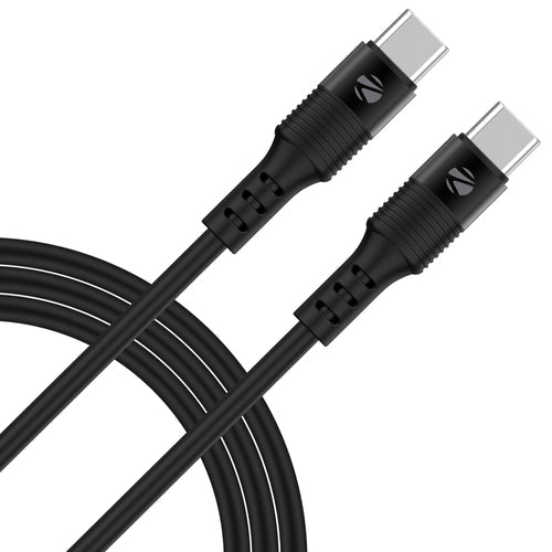 Zebronics Zeb-Wattz 60Cc4 Type C To Type C 60W Keychain Cable (Black)