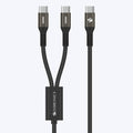 Zebronics Zeb-Wattz 100Rcc1 C To C 100W Retractable Cable (Gold)