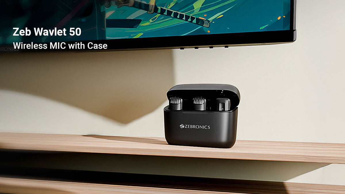 ZEB - WAVLET 50 ZEBRONICS WIRELESS MIC WITH CASE (SPM112)