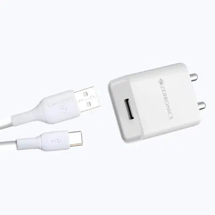 Zebronics Mobile Adaptor With Micro USB Cable (Ma102B White)
