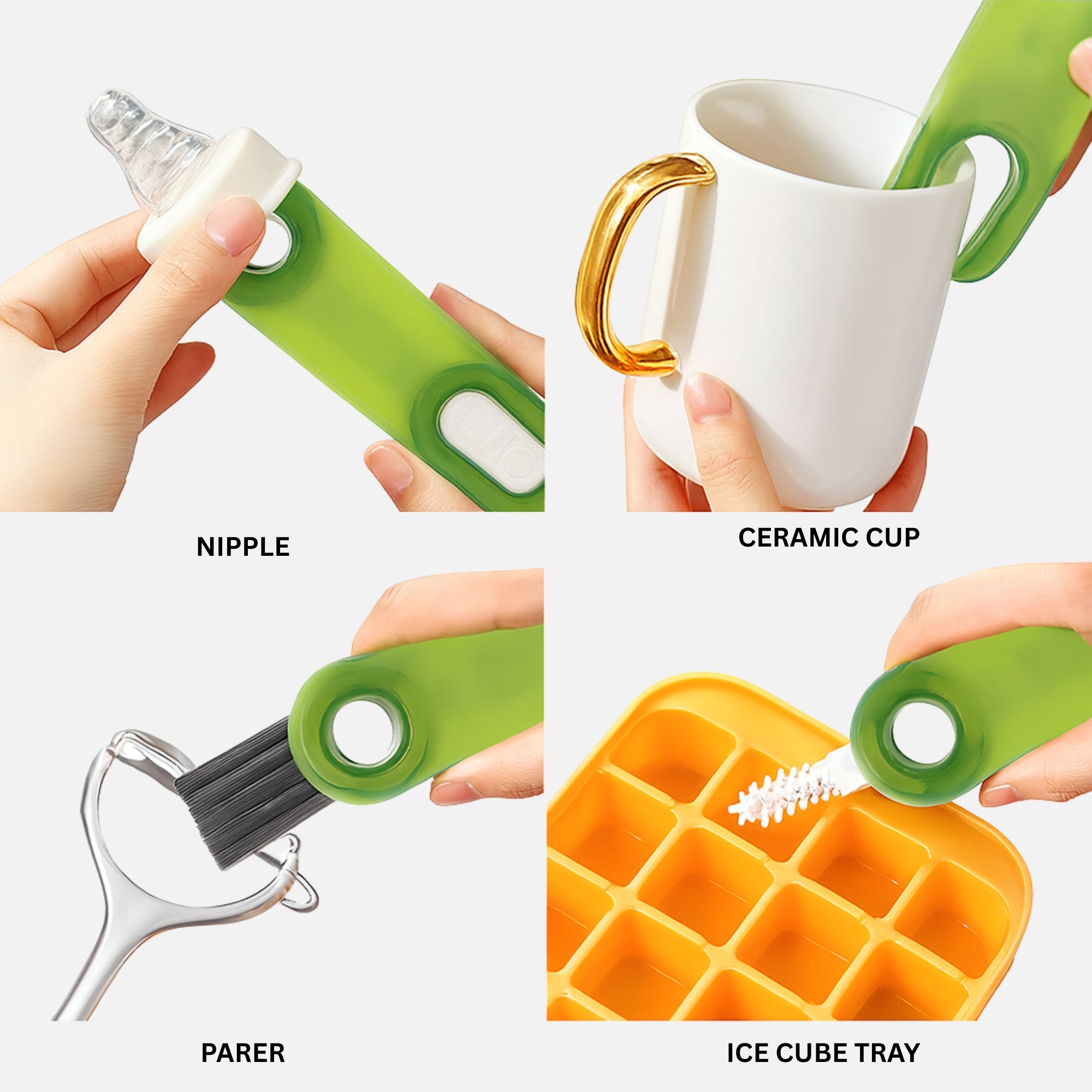 3-in-1 Cup Lid Gap Ceaning Brush Set