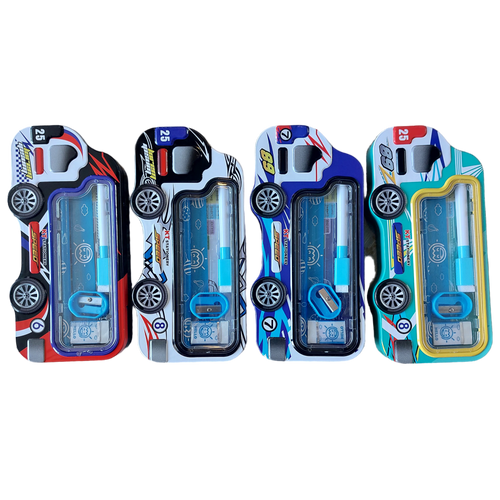 Bus shaped pencil box