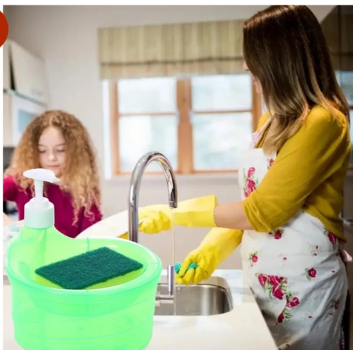 Soap Dispenser with Sponge Holder