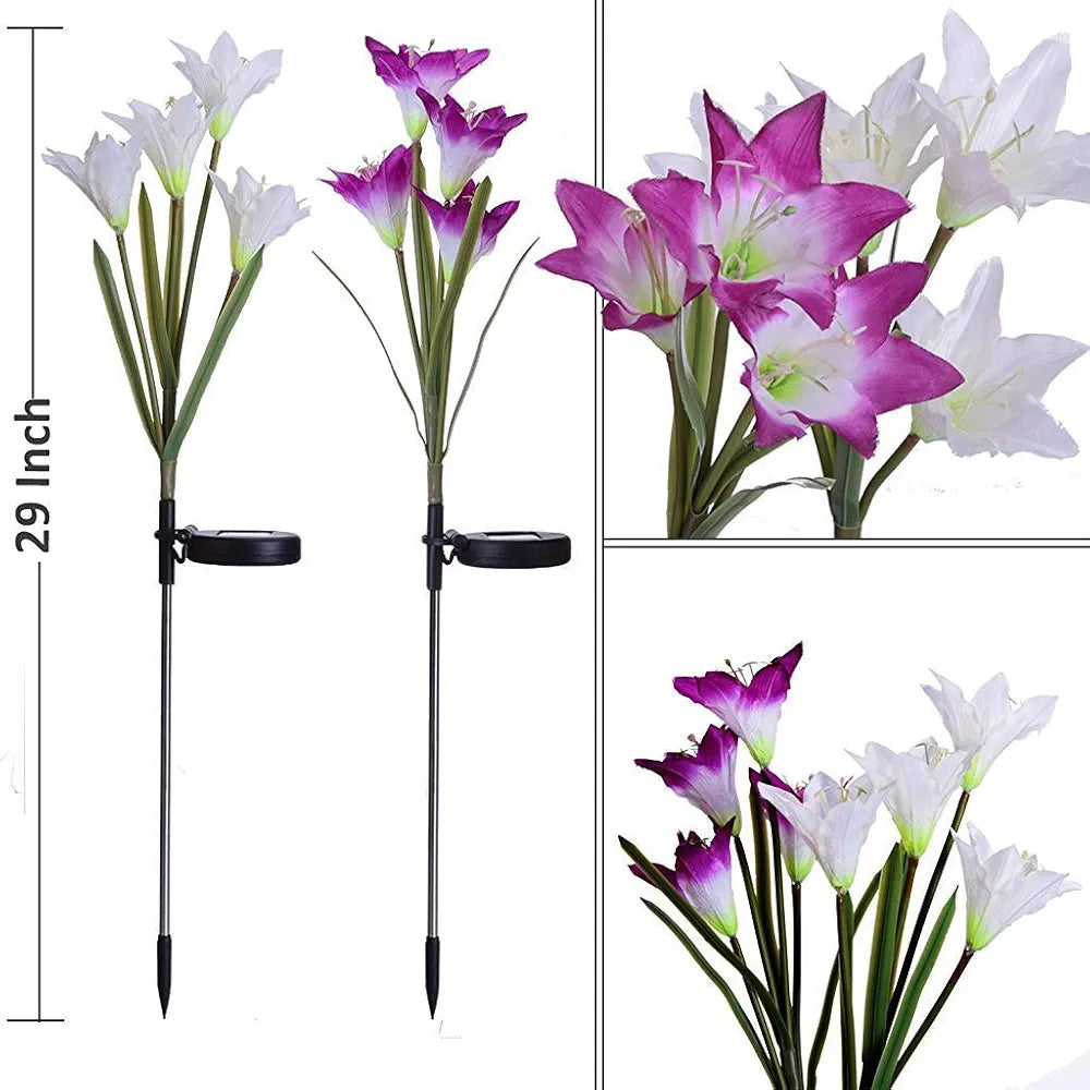 Solar Garden Flower Lights