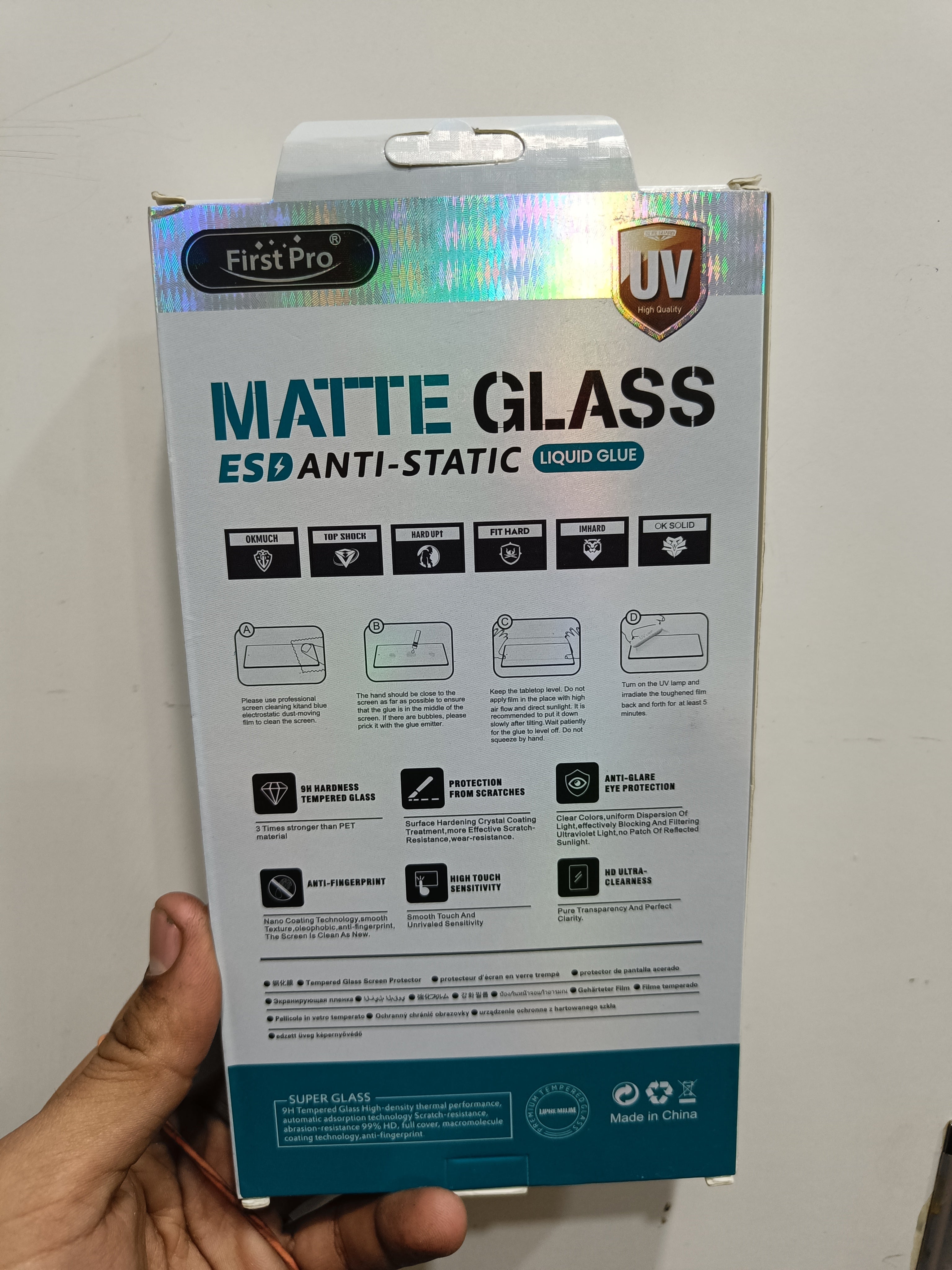 Matte UV Curved Tempered Glass