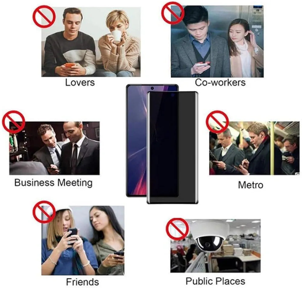 Privacy UV Curved Tempered Glass