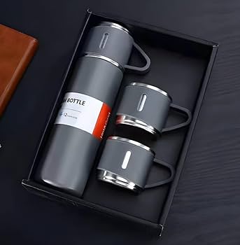 Steel Kettle With 2 Cup Set[Min 50 Pie]
