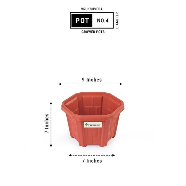 Hexagone Plastic Planter