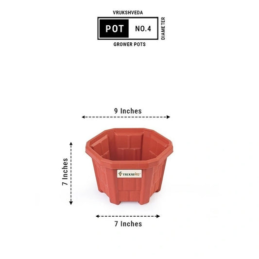 Hexagone Plastic Planter