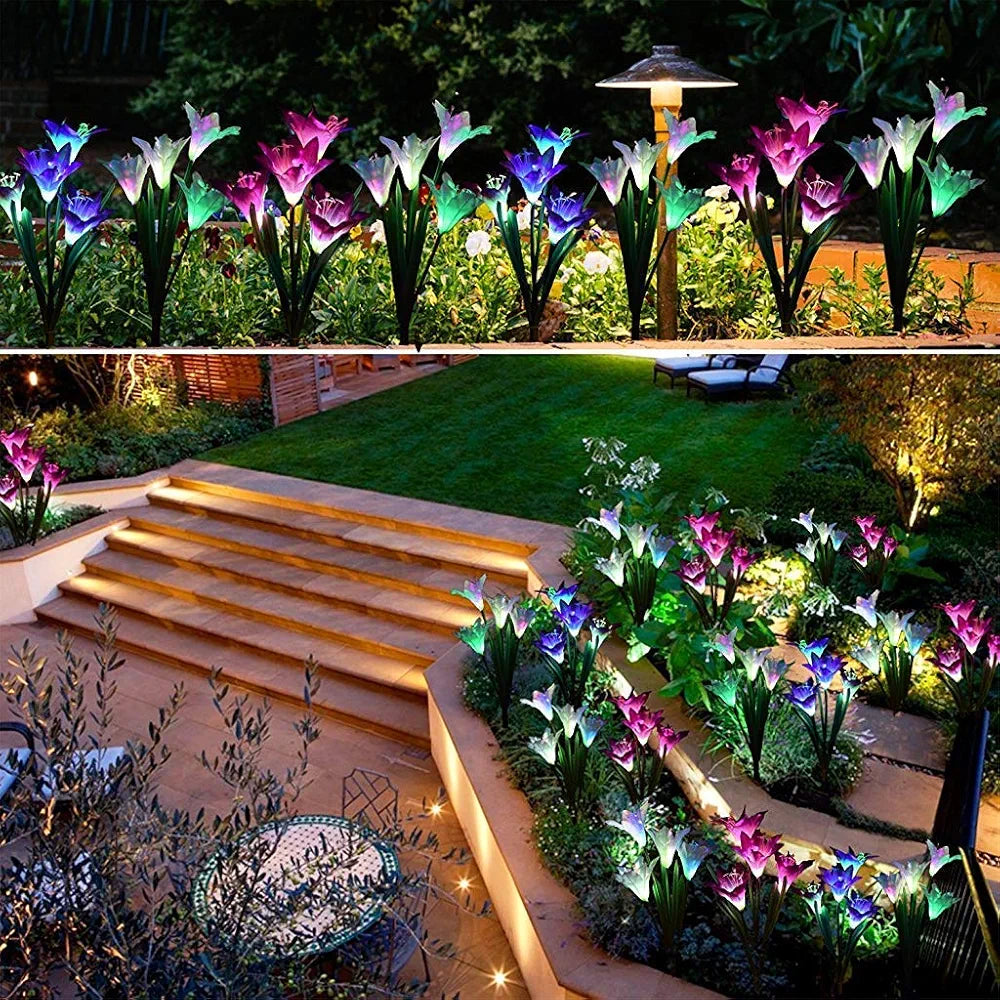 Solar Garden Flower Lights