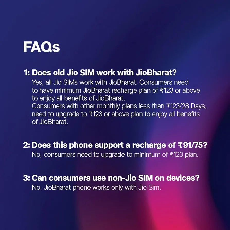 JIO JioBharat V4 4G Keypad Phone
