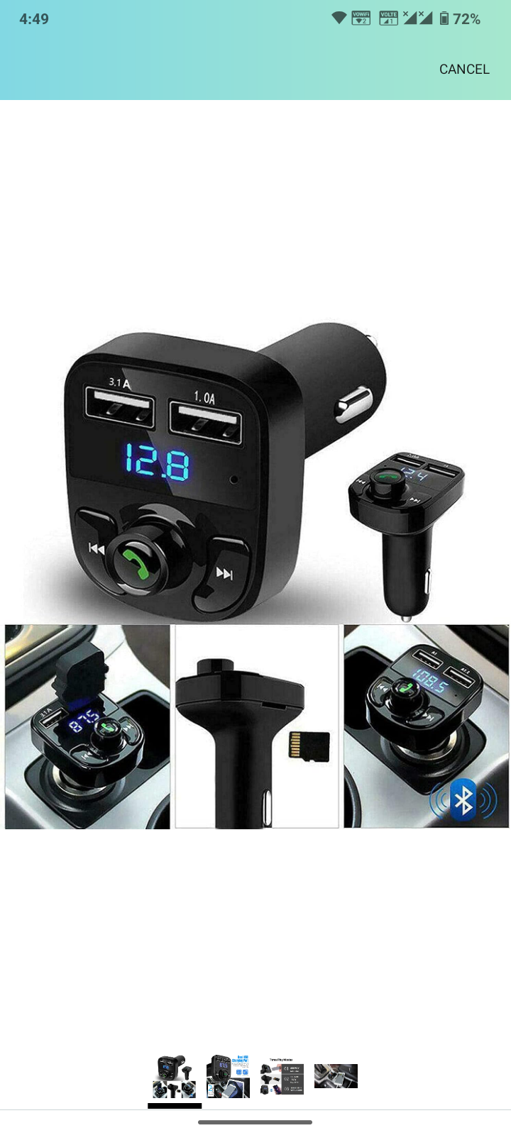 CARX8 Bluetooth charger