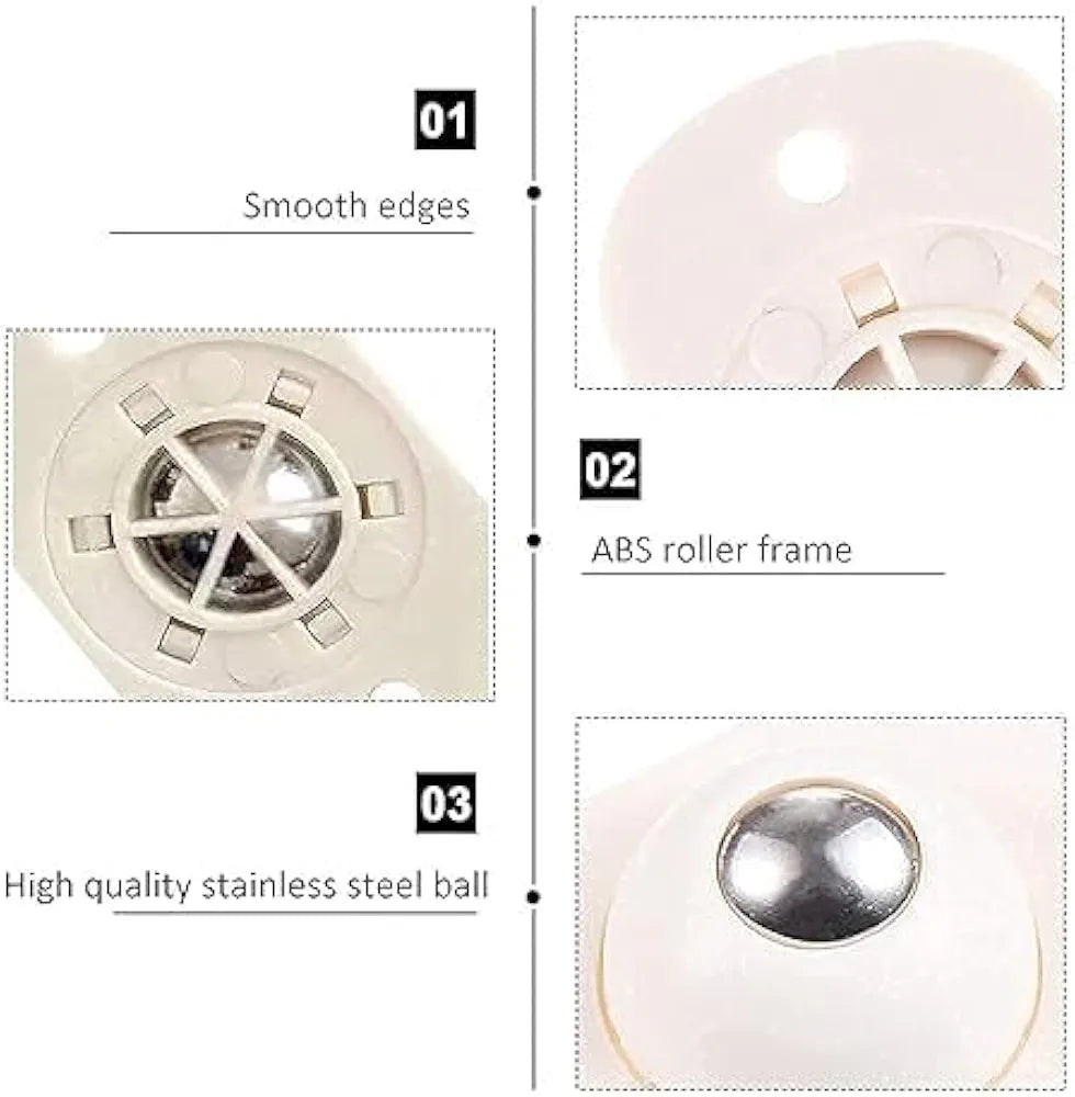 360 Degree Rotation Pulley Universal Bottom Wheels for Furniture