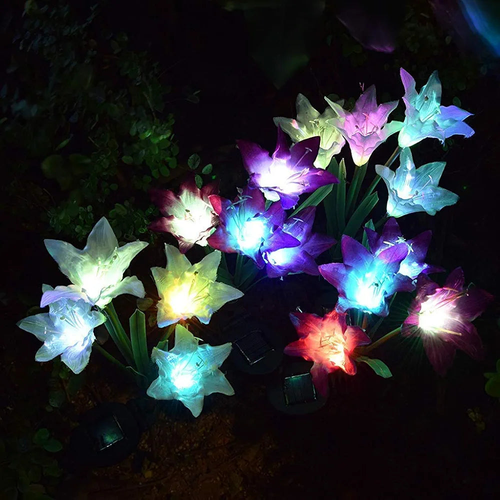 Solar Garden Flower Lights