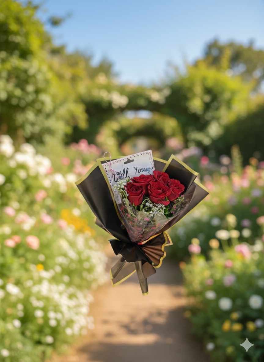 Rose Flower Hamper