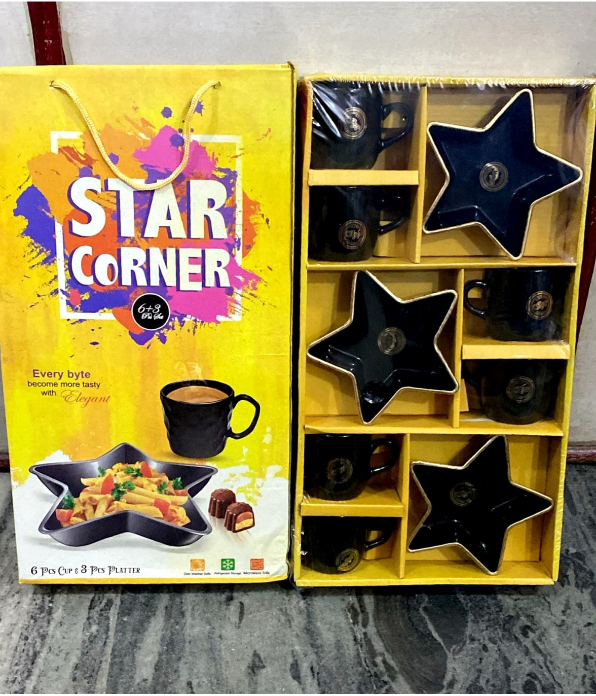 Three Star Corner & Six Cup [Min 50 Pie]