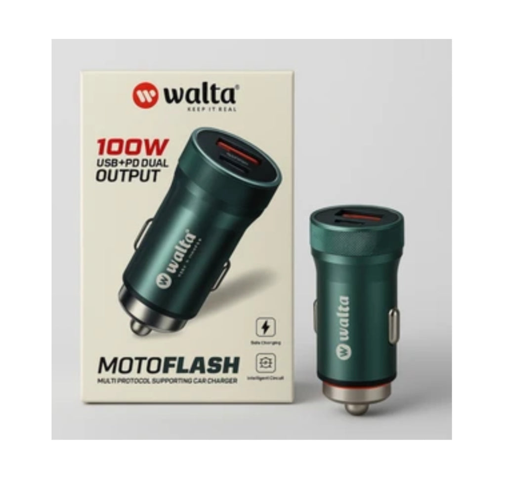 Walta Moto Flash 100W Turbo Car Charger