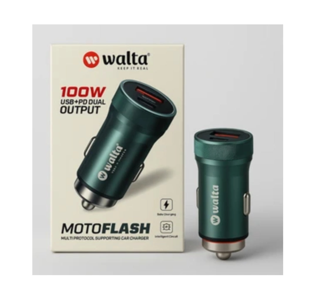 Walta Moto Flash 100W Turbo Car Charger